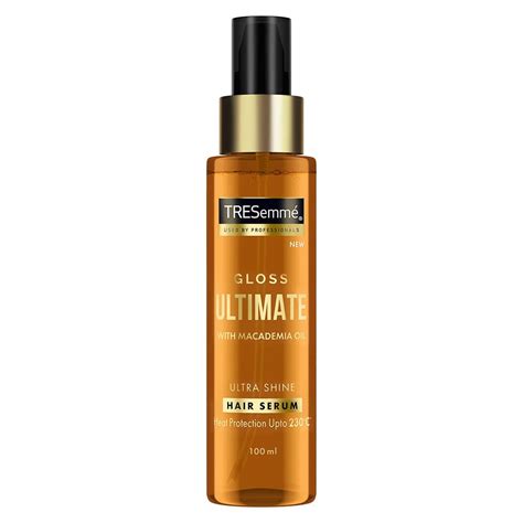 Buy Tresemme Gloss Ultimate Ultra Shine Hair Serum 100ml With Macadamia Oil And Vitamin E For