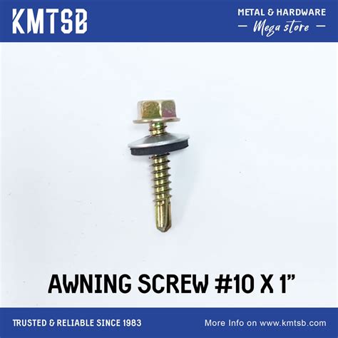 Awning Screw 10x 1 Hex Hexagon Head With Washer For Self Drilling