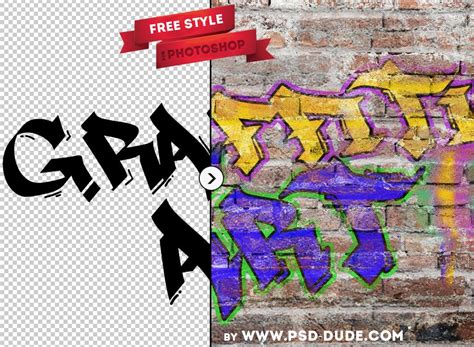 Graffiti Photoshop Text Style Freebie | Photoshop text, Graphic design ...