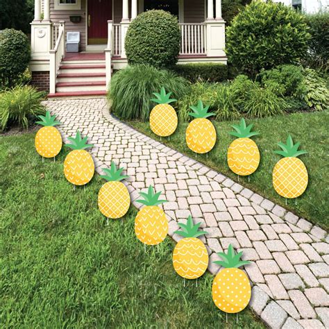 Big Dot Of Happiness Tropical Pineapple Pineapple Lawn Decorations