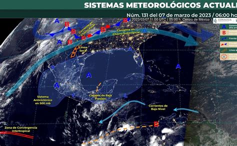 Clima en México prevén lluvias y vientos en varios estados