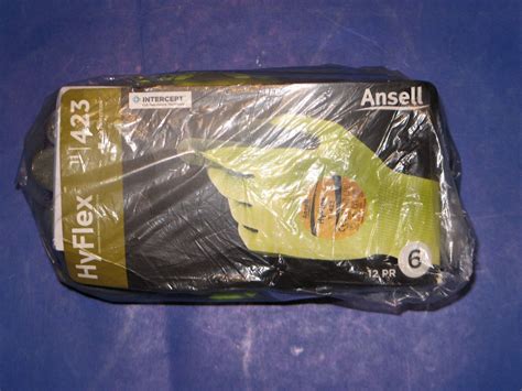 Ansell Hyflex Intercept Cut Protection Gloves Pair Sz For