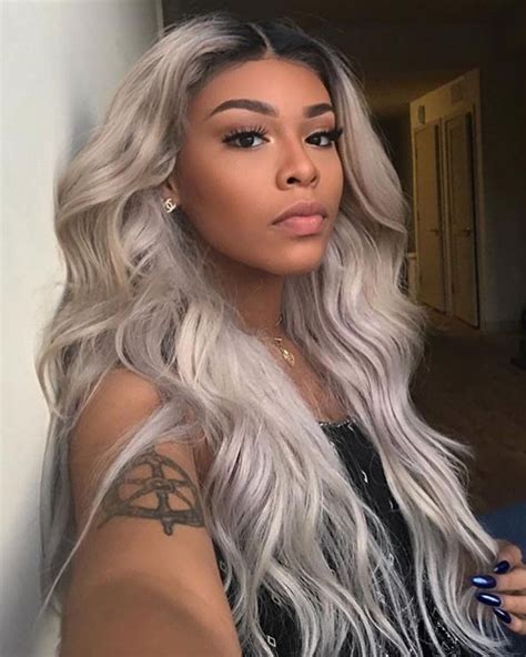 Pin By Kenya Glenn On Bundles Platinum Blonde Hair Ash Blonde Hair Blonde Hair Black Girls