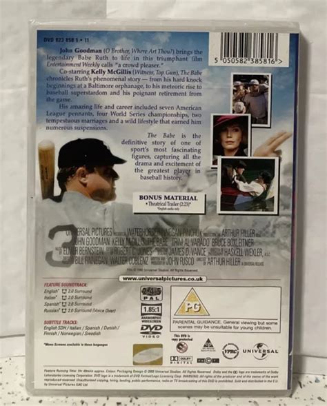 The Babe Dvd John Goodmankelly Mcgillis 1992 Cert U New And Sealed Eur 7