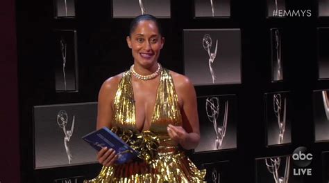 Emmy Awards 2020 Tracee Ellis Ross In Alexandre Vauthier Couture In