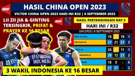 Hasil China Open Hari Ini Day Ginting Kalah Prifat Prayer Ke