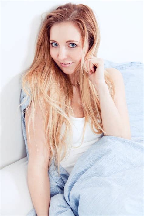 Cute Blonde Woman In The Morning Stock Image Image Of Female Blonde