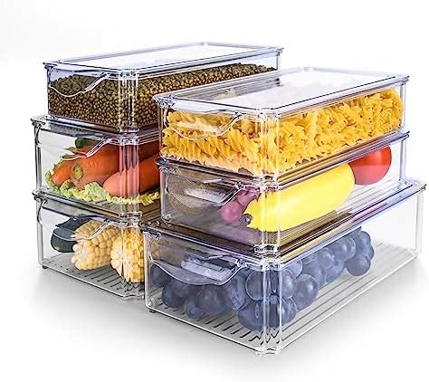 Znm Rangement Frigo Transparent Lot De Organisateur Frigo Bac