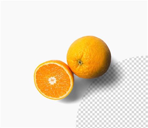 Premium PSD Oranges Isolated White Background