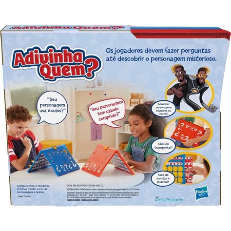 Jogo Adivinha Quem F Hasbro Real Brinquedos