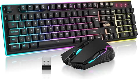 Redthunder K Wireless Gaming Keyboard And Mouse Combo Rechargeable