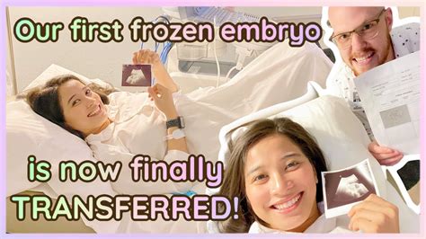 We Had Our First Frozen Embryo Transferred Today Procedure Video