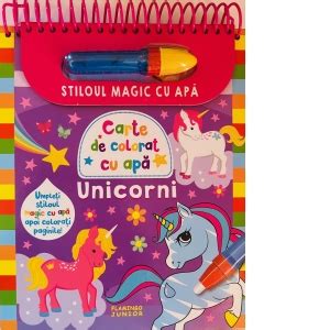 Unicorni Carte De Colorat Cu Apa Stiloul Magic Cu Apa