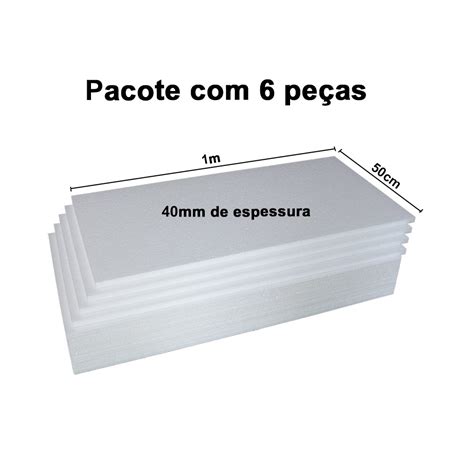 Isopor Placas Espessura Mm Pacote C Unidades X Cm Shopee Brasil