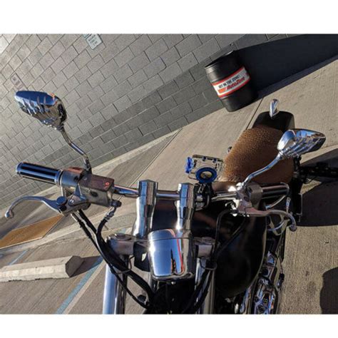 Chrome Skull Skeleton Hand Motorcycle Side Rearview Mirror For Harley