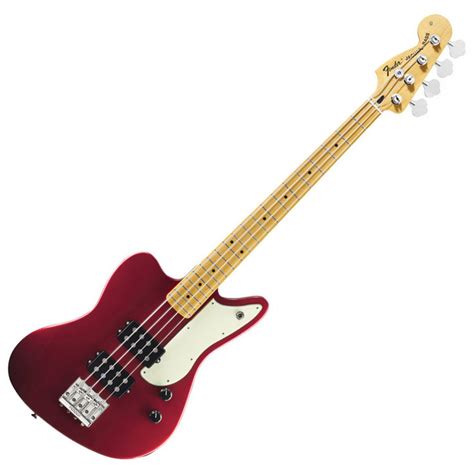 Fender Pawn Shop Reverse Jaguar Bass Candy Apple Red At Gear4music