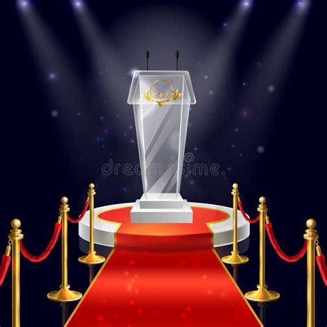 Press Podium Stock Illustrations 3 694 Press Podium Stock