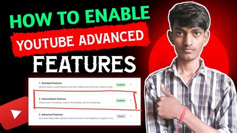 Youtube Advanced Features Enable Youtube Advanced Features How