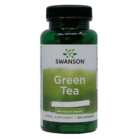 Swanson Green Tea Extract zöld tea kivonat 500mg kapszula 100db