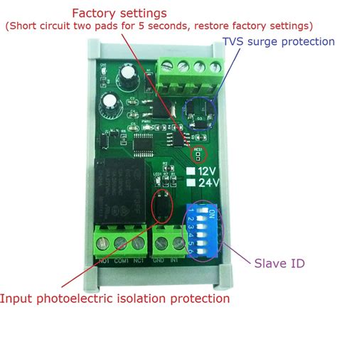 Interruptor De Rel Digital M Dulo De Expansi N Est Ndar Modbus Rtu Con