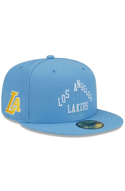 New Era Mens New Era Light Blue Los Angeles Lakers 202122 City