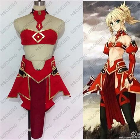 New Anime Fate Grand Order Mordred Cosplay Costume Saber Custom Made On