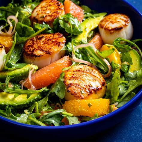 Seared Scallops With Citrus And Avocado Salad Cook S Country Recipe