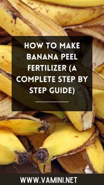 How To Make Banana Peel Fertilizer A Complete Step By Step Guide