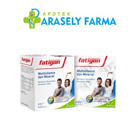 Jual Fatigon Multivitamin Dan Mineral Strip Isi Kaplet Shopee