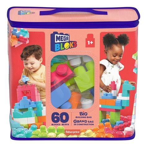 Grand Sac De Construction Mega Bloks Briques Rose Mega Bloks