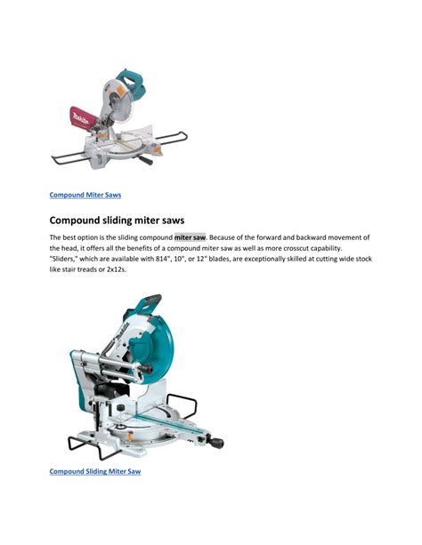 Ppt Everything You Need To Know Understanding Miter Saws And Making