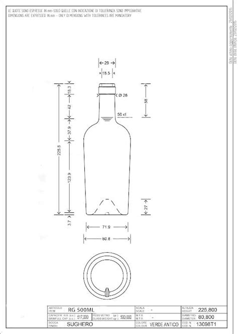 RG Wine Olive Oil Bottle Tortuga Bottle BEER FERMENTATION WINE