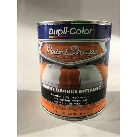 Paint Shop Finish System Burnt Orange Metallic MICA Store