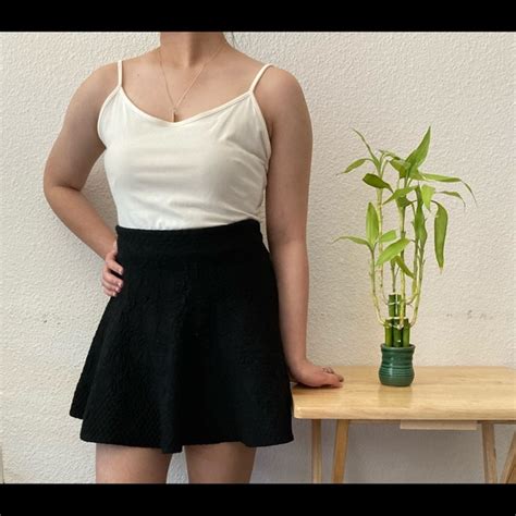 Skirts Textured Skater Skirt Poshmark