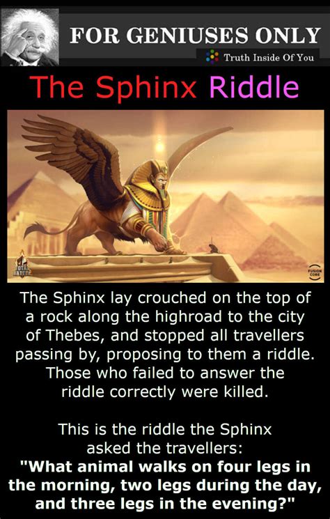 The Sphinx Riddle Truth Inside Of You