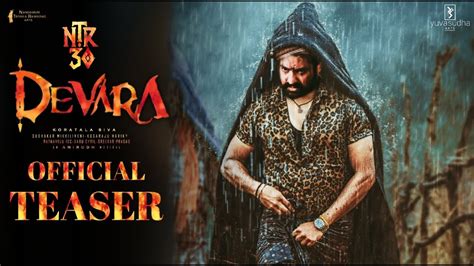 Devara Official Teaser Ntr Jahnvi Kapoor Koratalasiva Siva Anirudh