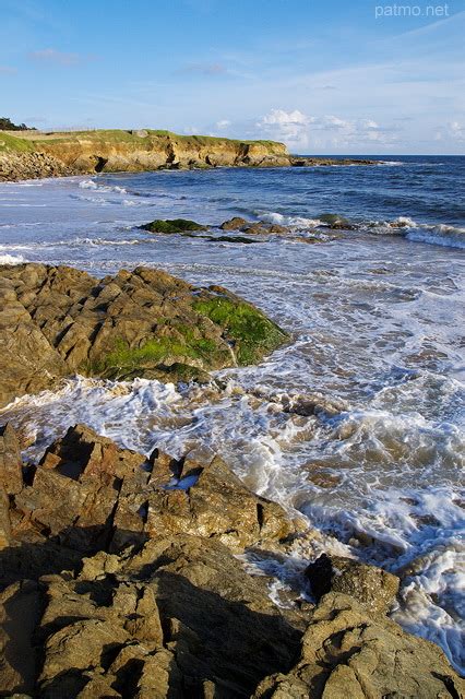 Nouvelles Images C Te Rocheuse Au Bord De L Atlantique En Bretagne