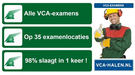 VCA Examen Alle VCA Examens Beginnen Bij VCA HALEN NL VCA HALEN NL