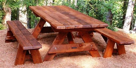 21 Wooden Picnic Tables: Plans and Instructions | Guide Patterns