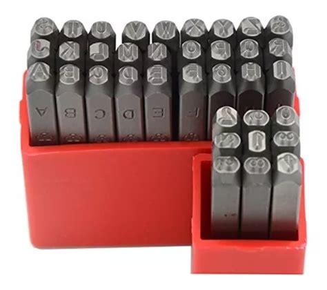 Juego De Punzones 36 Pcs Letras números P Metal Wks Tool