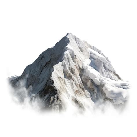 Premium Photo Mount Everest Isolated On White Background