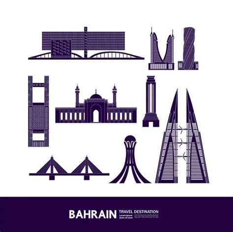 Bahrain Skyline Vector Images Depositphotos