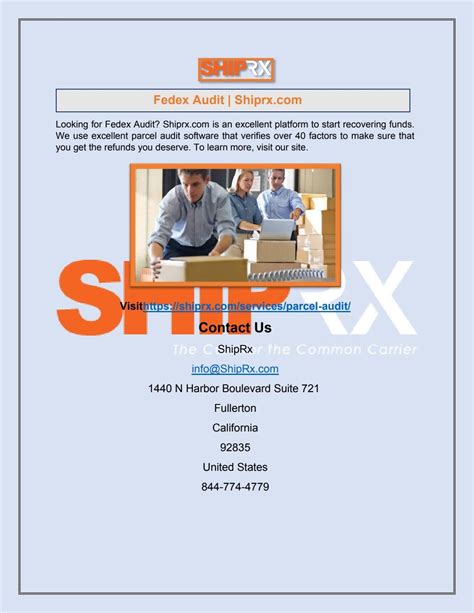 Fedex Audit Shiprx By Andrew Eisenberg Issuu