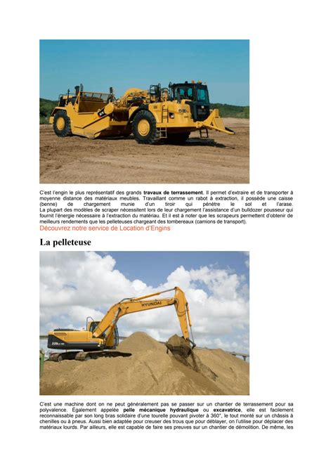 SOLUTION Quels Sont Les Differents Engins De Chantier Et Leur Role