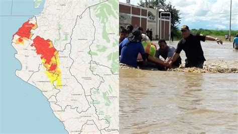 Piura 100 familias afectadas por desborde del río El Carrizal El Men