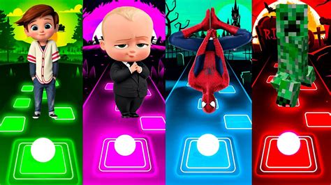 Tim Templeton Vs Big Boss Baby Vs Spider Man Vs Creeper Tiles Hop Edm