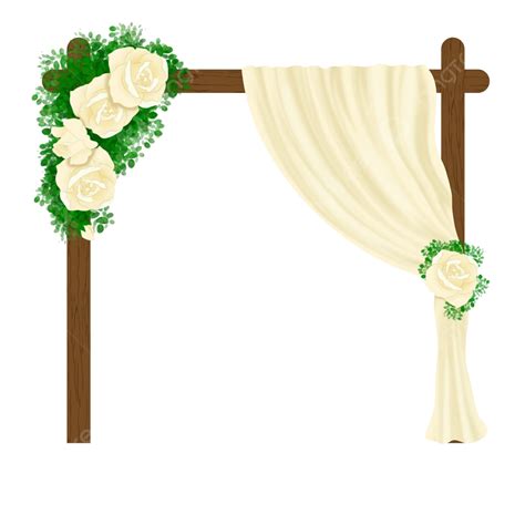 Fondo De Boda Con Flores Blancas Png Decoración Blanco Roto Boda Png Y Psd Para Descargar