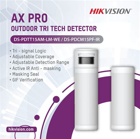 Hikvision Ds Pdtt Am Lm We Ax Pro Outdoor Wireless Tri Tech Am