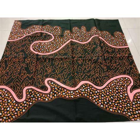 Jual Kain Batik Tulis Lukis Abstrak Mega Mendung Cirebon Bahan Katun