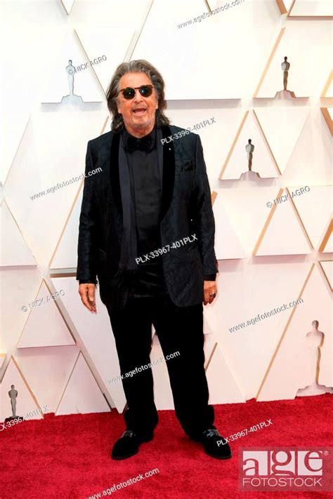 Oscar® nominee, Al Pacino arrives on the red carpet of The 92nd Oscars® at the Dolby® Theatre in ...